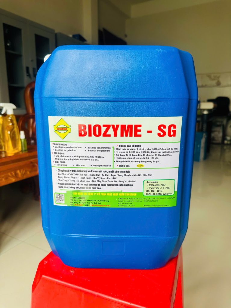 BIOZYM SG - Chế phẩm men vi sinh phân huỷ